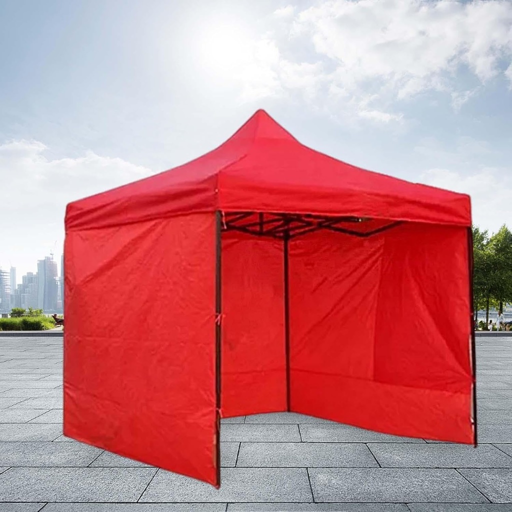  Tente Tonnelle Pliante Rouge 3 M X 3 M X 2,50 M 