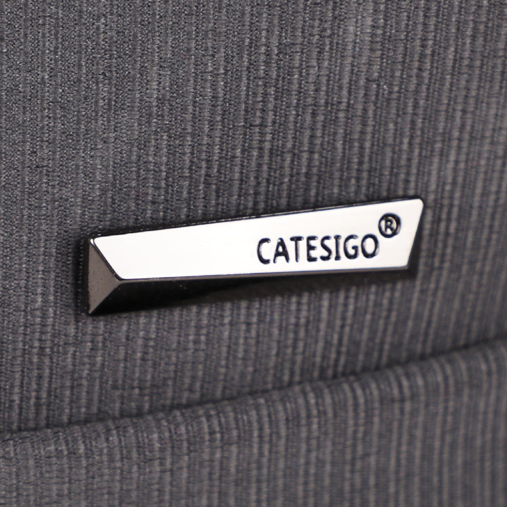 CATESIGO Sac à Dos En Toile Pour PC Portable 15.6"  avec Port USB Gris Charbon
