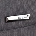 CATESIGO Sac à Dos En Toile Pour PC Portable 15.6"  avec Port USB Gris Charbon