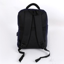 CATESIGO Sac à Dos En Toile Pour PC Portable 15.6 " avec Port USB e Bleu Marine