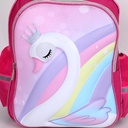 3 en 1 Cartable Fille Avec Sac Repas et Trousse à Crayons Motif Cygne