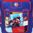 3éme et 4éme Année Primaire Cartable Scolaire Avec Roulette Pour Garçon Motif Moto