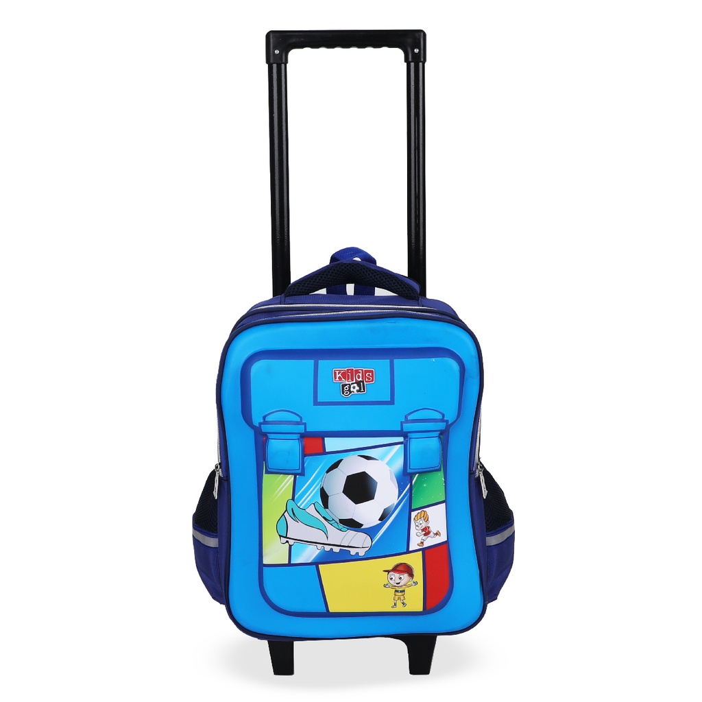 3ème et 4ème Année Primaire Cartable Scolaire Avec Roulette Pour Garçon Motif Ballon