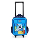 3ème et 4ème Année Primaire Cartable Scolaire Avec Roulette Pour Garçon Motif Ballon
