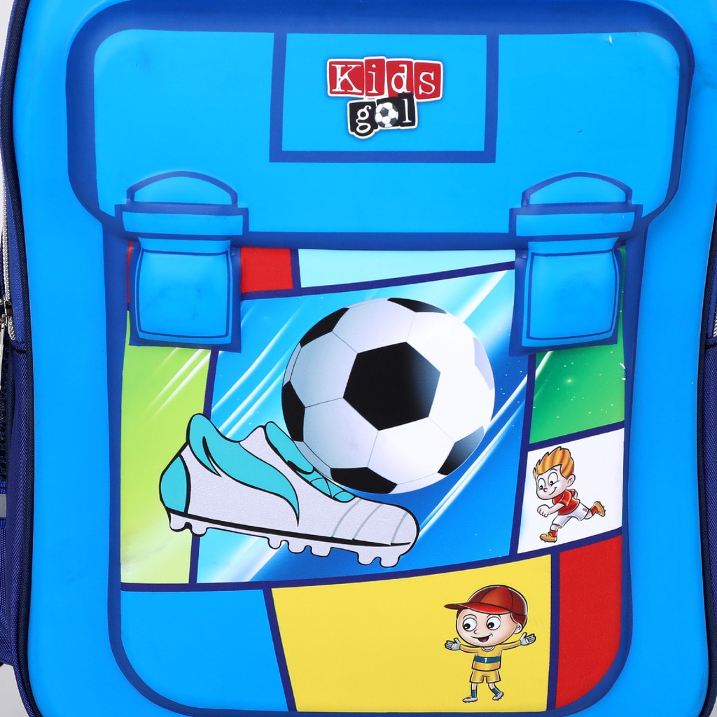 3ème et 4ème Année Primaire Cartable Scolaire Avec Roulette Pour Garçon Motif Ballon