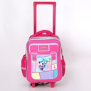 3éme et 4éme Année Primaire Cartable Scolaire Avec Roulette Pour Fille Motif Fille
