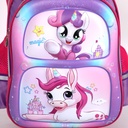 1ère et 2éme Année Primaires Cartable Scolaire Avec Roulette Pour Fille Motif Unicorne