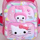 1ère et 2éme Année Primaires Cartable Scolaire Avec Roulette Pour Fille Motif Hello Kitty