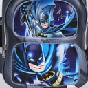 1ère et 2éme Année Primaires Cartable Scolaire Avec Roulette Pour Garçon Motif Batman