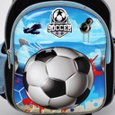 Cartable à Roulettes pour Garçon Motif Ballon Soccer pour Maternelle et Préparatoire