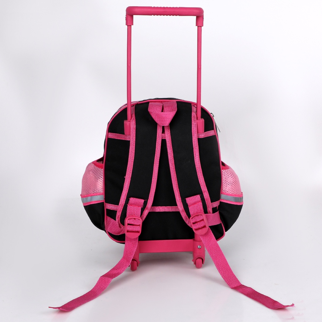 Cartable à Roulettes pour Fille Motif Deux Chats Noirs 3D pour Maternelle et Préparatoire