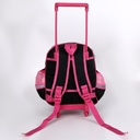 Cartable à Roulettes pour Fille Motif Deux Chats Noirs 3D pour Maternelle et Préparatoire