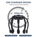Masseur de Tête électrique Rechargeable Avec 8 Aimants de Massage