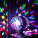 Lampe Disco Led Double Face Rotative 360 degré Colorée RGB - 6W