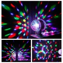 Lampe Disco Led Double Face Rotative 360 degré Colorée RGB - 6W