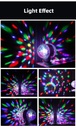 Lampe Disco Led Double Face Rotative 360 degré Colorée RGB - 6W