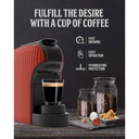 FLORENCE Machine Café À Capsules Nespresso 1400W 1L-Rouge