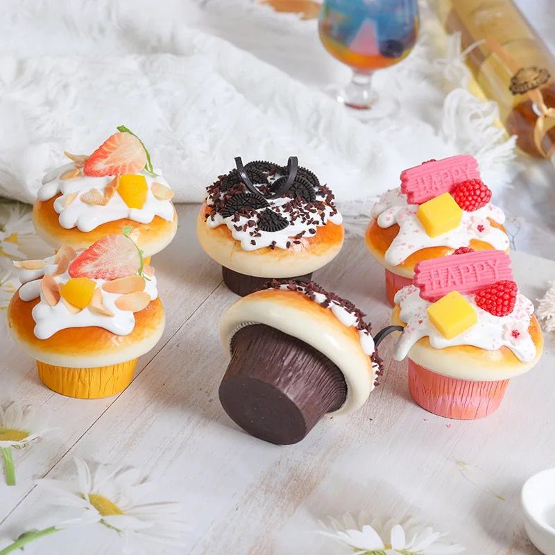 Lot de 6 Magnétique Faux Cakes Artificiels pour Présentation et Décoration