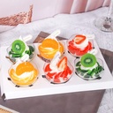 Lot de 6 Magnétique Faux Gâteau et Crème Glacée Artificiels pour Présentation et Décoration