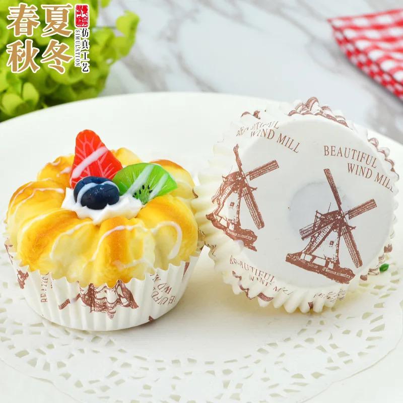 Lot de 6 Magnétique Faux Cupcakes Artificiels pour Présentation et Décoration