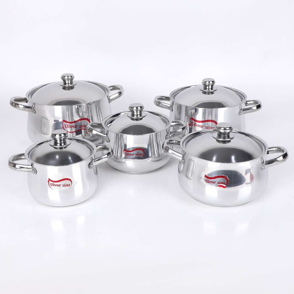 Ensemble De Batterie De Cuisine 10 Pièces En Aluminium 