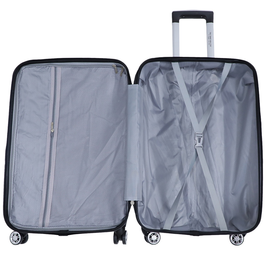 TEC TAKE VALISE Serie De 3 Valises Abs Modèle 3-Rouge Bordeaux