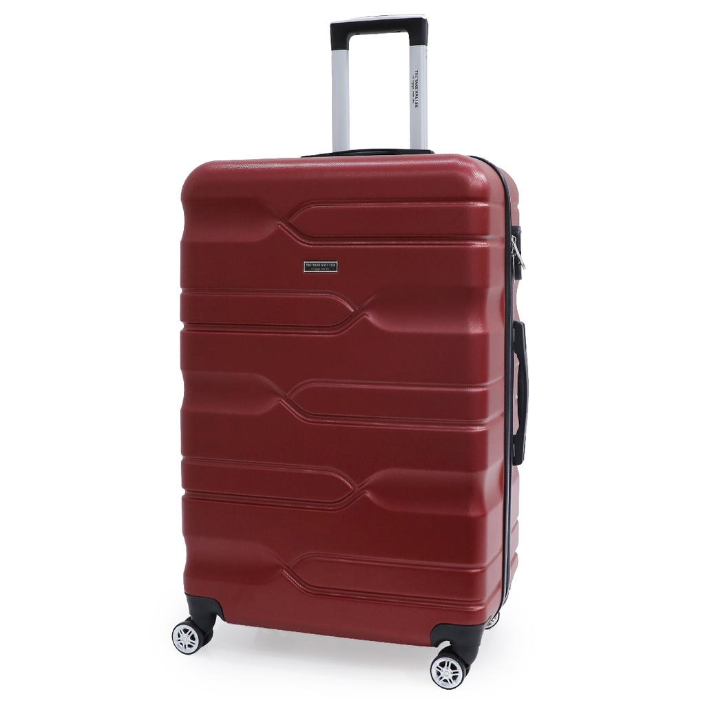 TEC TAKE VALISE Serie De 3 Valises Abs Modèle 3-Rouge Bordeaux