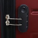 TEC TAKE VALISE Serie De 3 Valises Abs Modèle 3-Rouge Bordeaux