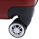 TEC TAKE VALISE Serie De 3 Valises Abs Modèle 3-Rouge Bordeaux
