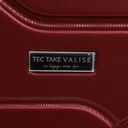 TEC TAKE VALISE Serie De 3 Valises Abs Modèle 3-Rouge Bordeaux
