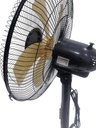 Ventilateur sur Pied Moxie Air FS-1683 16 pouces Noir & Lames Dorées