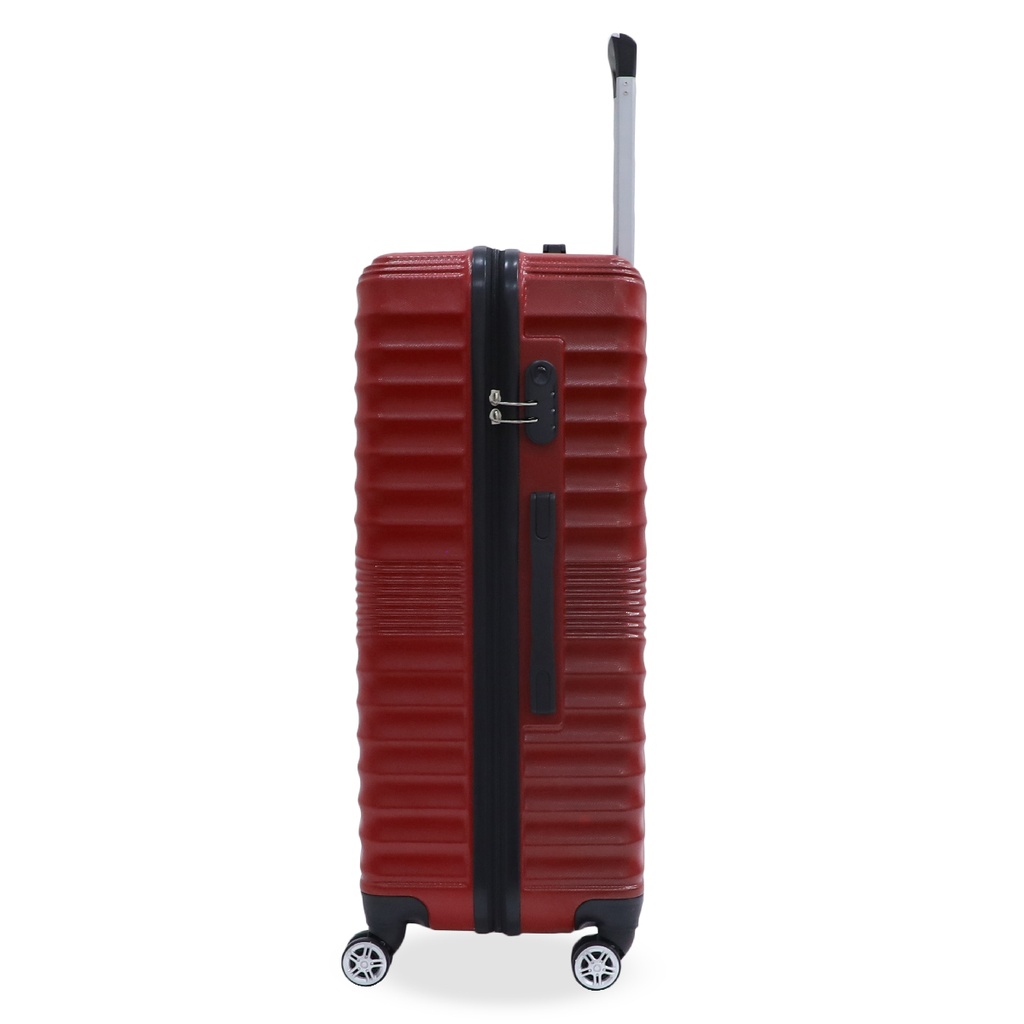 TEC TAKE VALISE Serie De 3 Valises Abs Modèle 2-Rouge Bordeaux