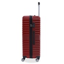 TEC TAKE VALISE Serie De 3 Valises Abs Modèle 2-Rouge Bordeaux