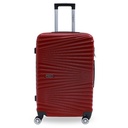 TEC TAKE VALISE Serie De 3 Valises Abs Modèle 2-Rouge Bordeaux