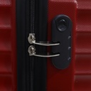 TEC TAKE VALISE Serie De 3 Valises Abs Modèle 2-Rouge Bordeaux