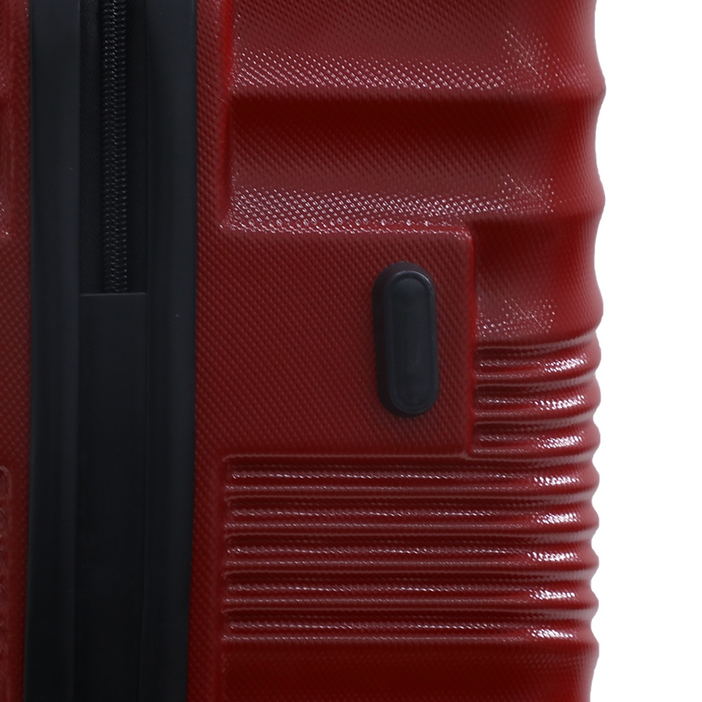 TEC TAKE VALISE Serie De 3 Valises Abs Modèle 2-Rouge Bordeaux