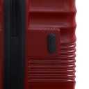 TEC TAKE VALISE Serie De 3 Valises Abs Modèle 2-Rouge Bordeaux