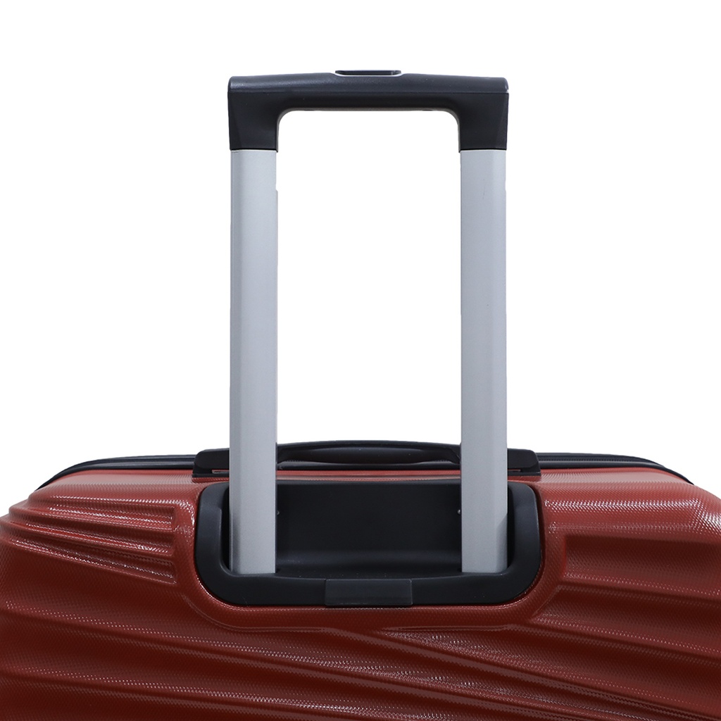 TEC TAKE VALISE Serie De 3 Valises Abs Modèle 2-Rouge Bordeaux