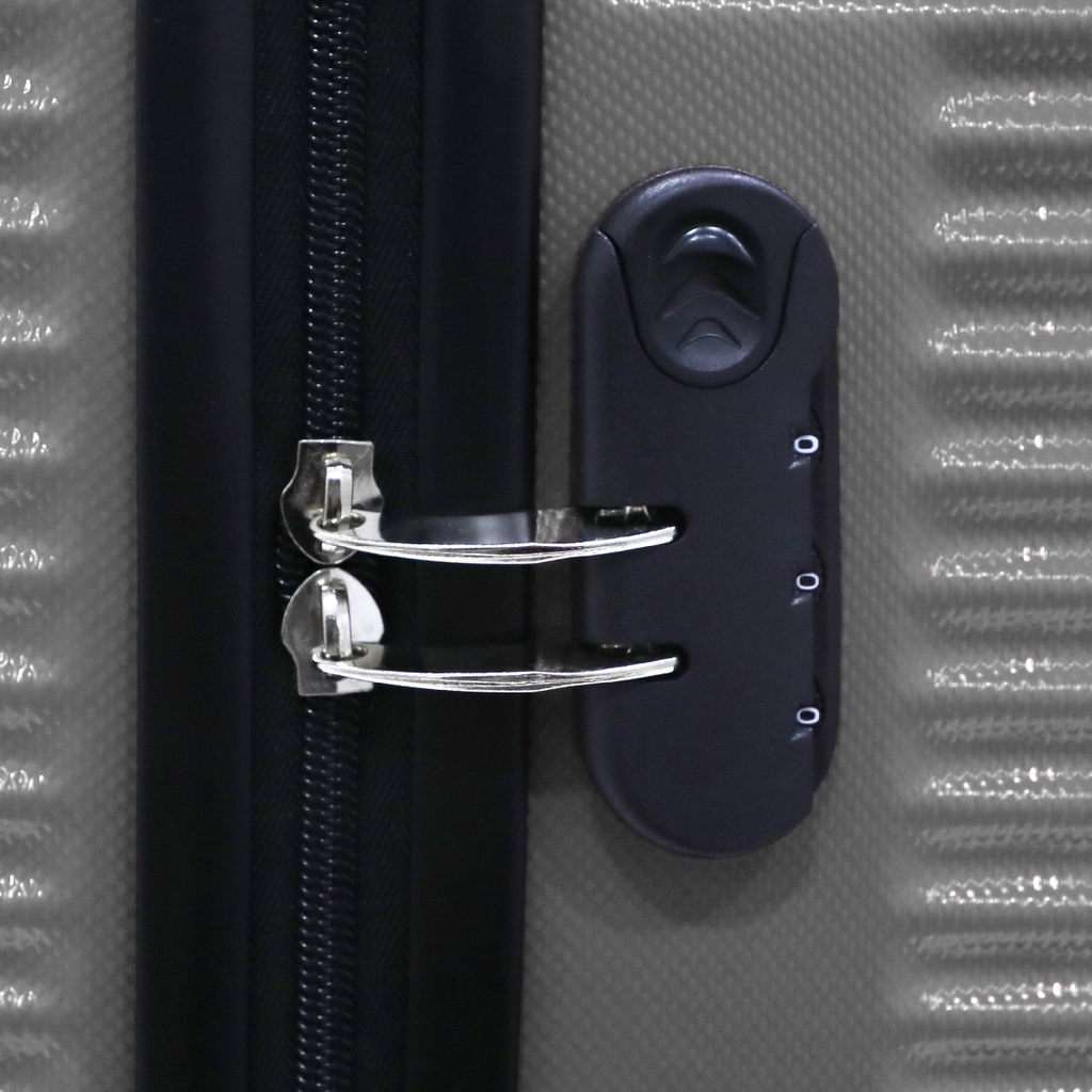 TEC TAKE VALISE Serie De 3 Valises Abs Modèle 1-Argentée