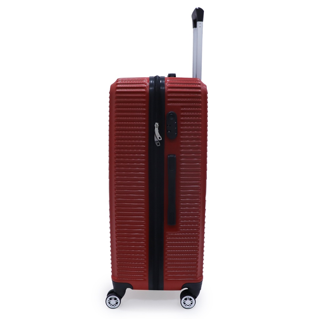 TEC TAKE VALISE Serie De 3 Valises Abs Modèle 1-Rouge Bordeaux