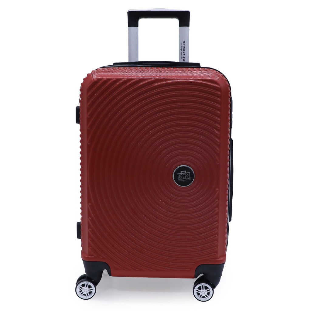 TEC TAKE VALISE Serie De 3 Valises Abs Modèle 1-Rouge Bordeaux