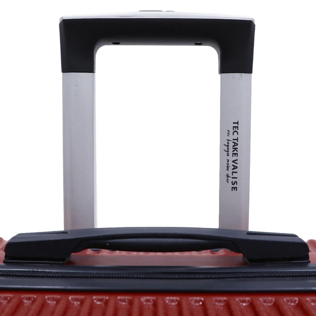 TEC TAKE VALISE Serie De 3 Valises Abs Modèle 1-Rouge Bordeaux