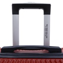 TEC TAKE VALISE Serie De 3 Valises Abs Modèle 1-Rouge Bordeaux