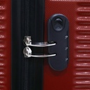 TEC TAKE VALISE Serie De 3 Valises Abs Modèle 1-Rouge Bordeaux