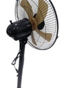 Ventilateur sur Pied Moxie Air FS-1683 16 pouces Noir & Lames Dorées