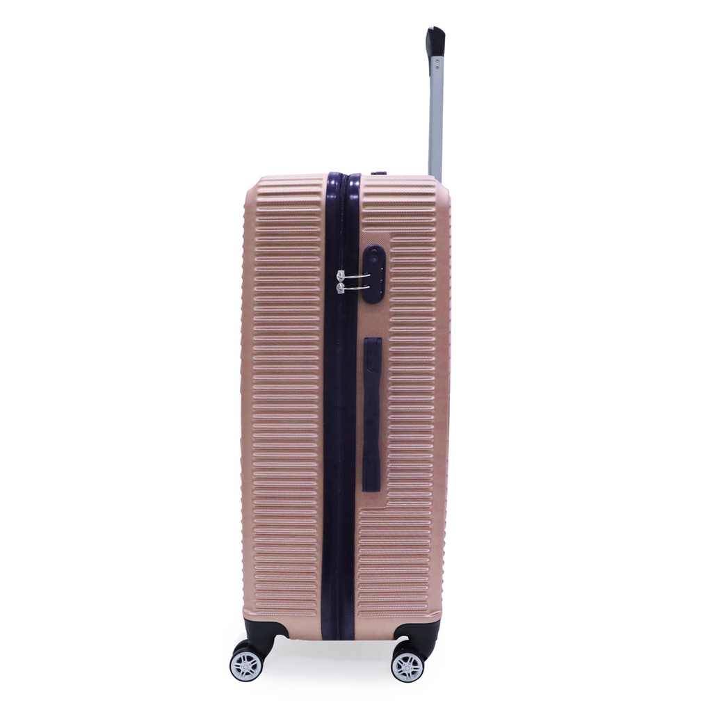 TEC TAKE VALISE Serie De 3 Valises Abs Modèle 1-Rose métallique 