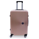 TEC TAKE VALISE Serie De 3 Valises Abs Modèle 1-Rose métallique 