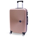 TEC TAKE VALISE Serie De 3 Valises Abs Modèle 1-Rose métallique 