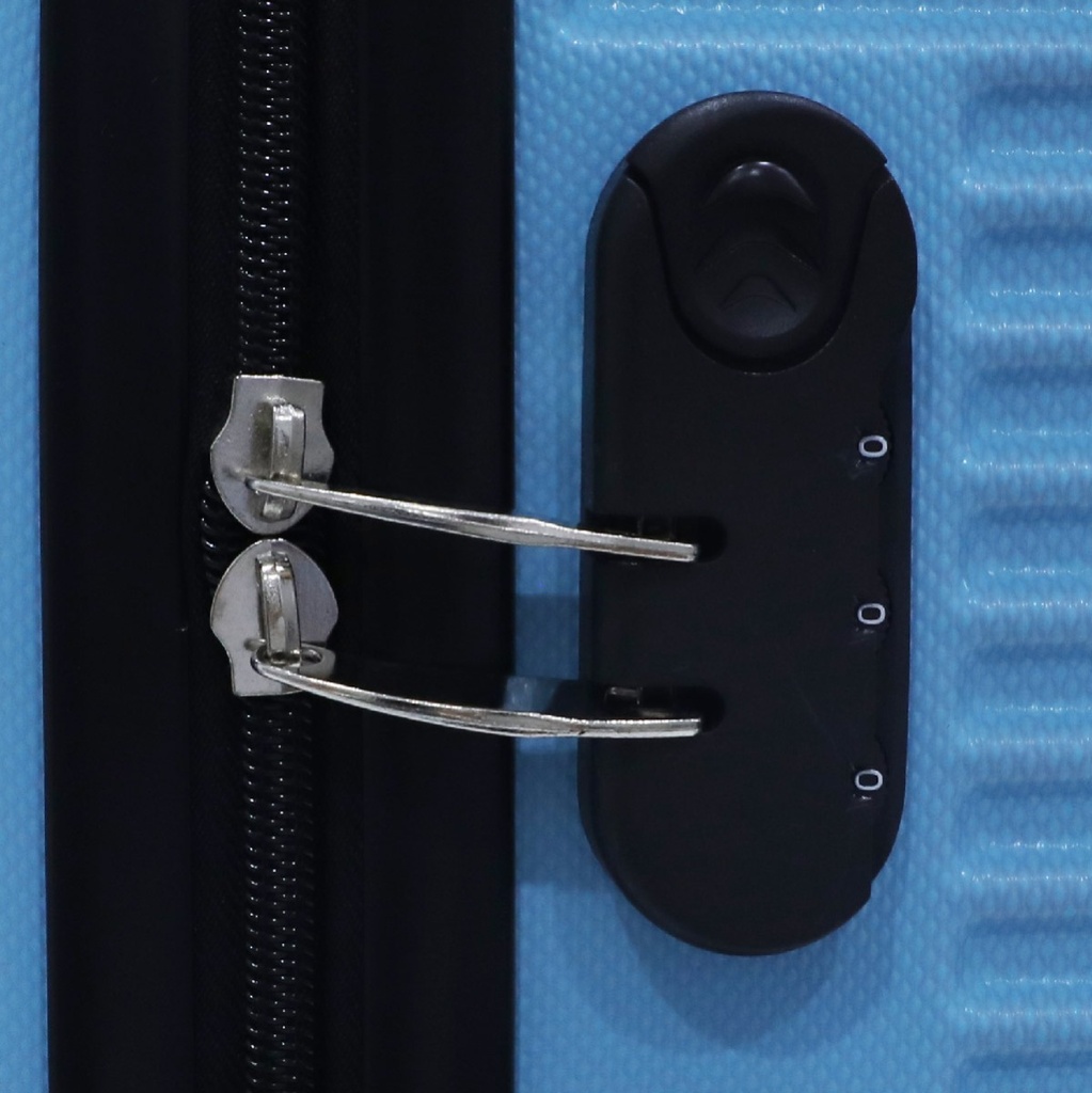 TEC TAKE VALISE Serie De 3 Valises Abs Modèle 1-Bleu ciel 