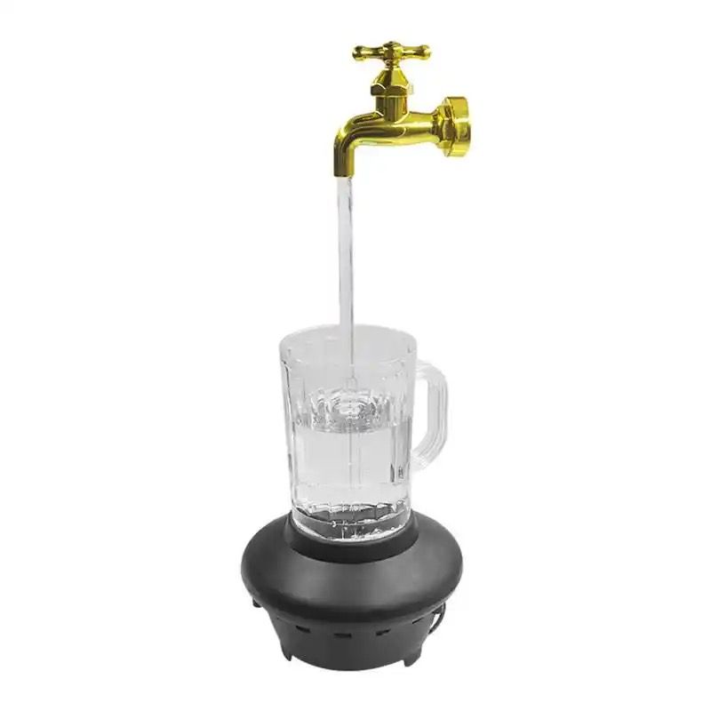 Fontaine de table d'intérieur, tasse à robinet magique de bureau avec lumière LED - 47 cm X 18 cm